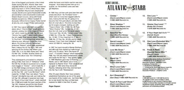 Atlantic Starr : Secret Lovers...The Best Of Atlantic Starr (CD, Comp, RE)