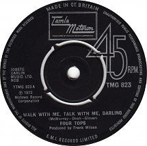 Four Tops : Walk With Me, Talk With Me, Darling (7", Single)