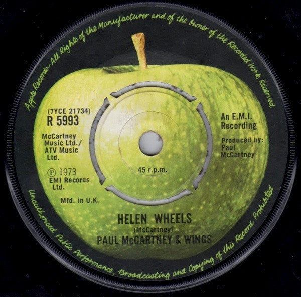 Paul McCartney & Wings* : Helen Wheels (7", Single)