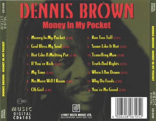 Dennis Brown : Money In My Pocket (CD, Comp)