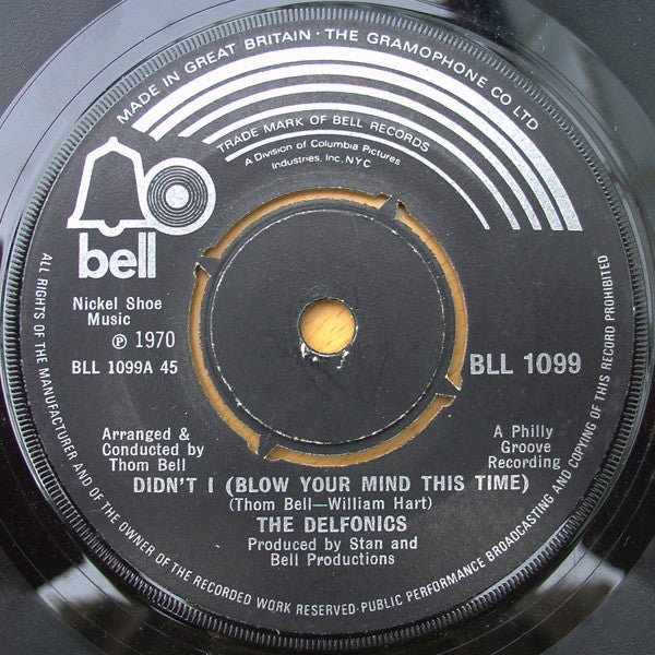 The Delfonics : Didn't I (Blow Your Mind This Time) (7")