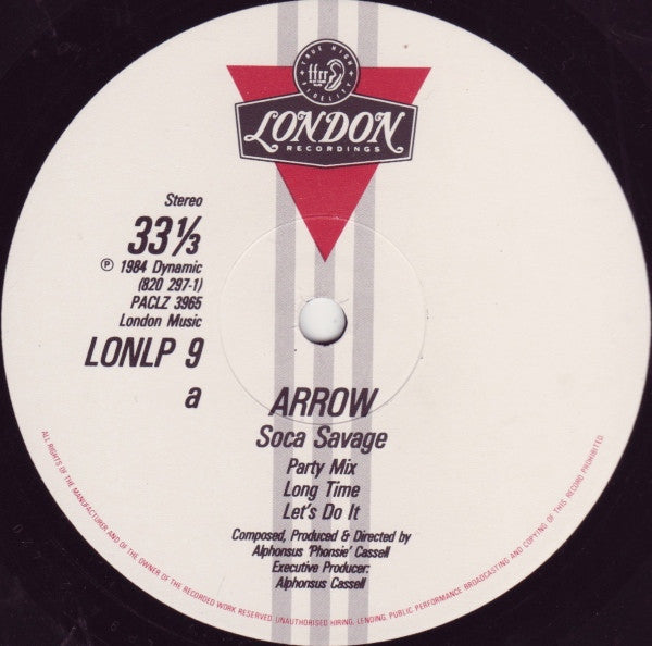 Arrow (2) : Soca Savage (LP, Album)