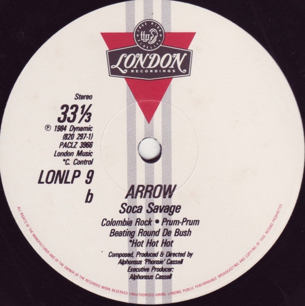 Arrow (2) : Soca Savage (LP, Album)