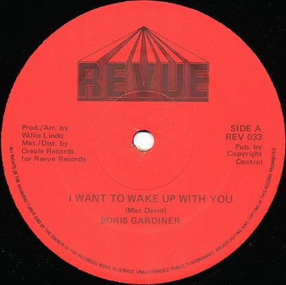 Boris Gardiner : I Want To Wake Up With You (12", Single)