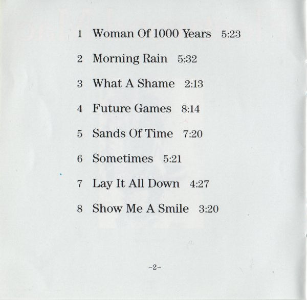 Fleetwood Mac : Future Games (CD, Album, RE, WEA)