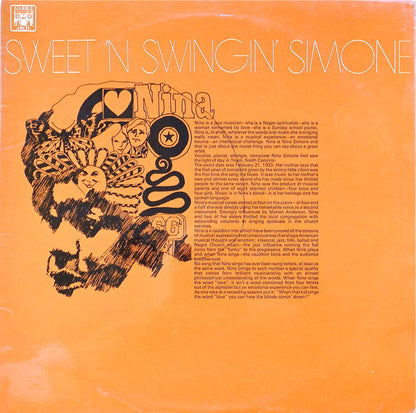 Nina Simone : Sweet 'N' Swingin' Simone (LP, Album, Comp, Mono)