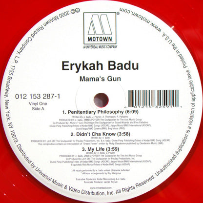 Erykah Badu : Mama's Gun (2xLP, Album, Red)