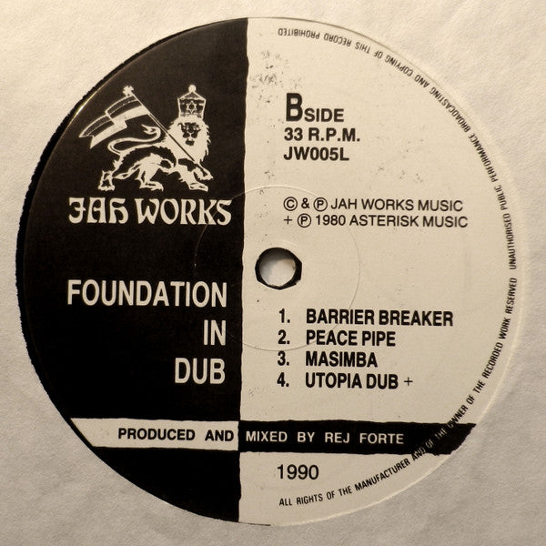 Jah Works (2) : Foundation In Dub (LP, Album)