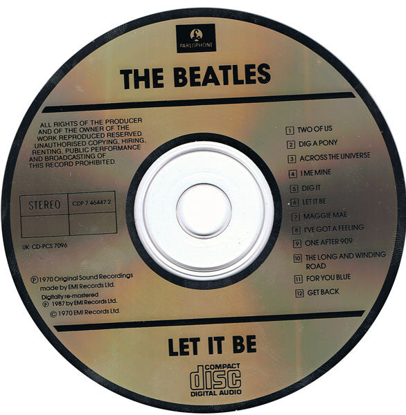 The Beatles : Let It Be (CD, Album, RE, RM, Tos)