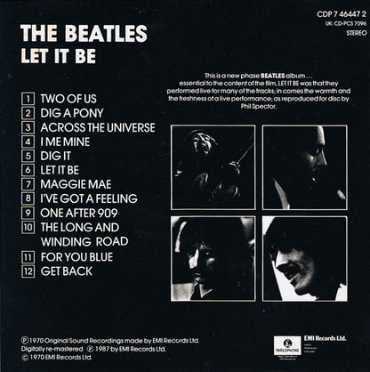 The Beatles : Let It Be (CD, Album, RE, RM, Tos)