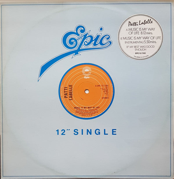 Patti LaBelle : Music Is My Way Of Life (12", Single)