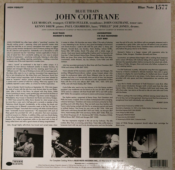 John Coltrane : Blue Train (LP, Album, Mono, RE, S/Edition, 180)