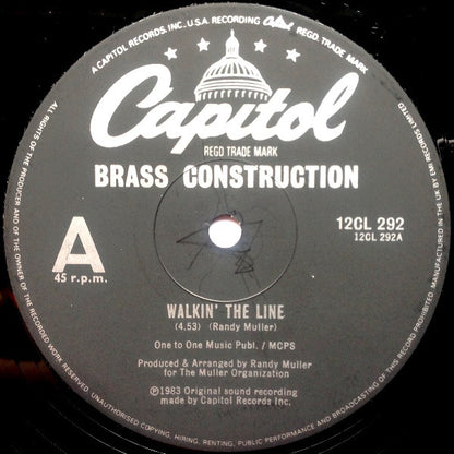 Brass Construction : Walkin' The Line (12", Single)