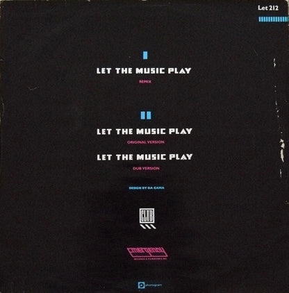 Shannon : Let The Music Play (Remix) (12", Single)