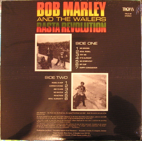 Bob Marley And The Wailers* : Rasta Revolution (LP, Comp, RE)