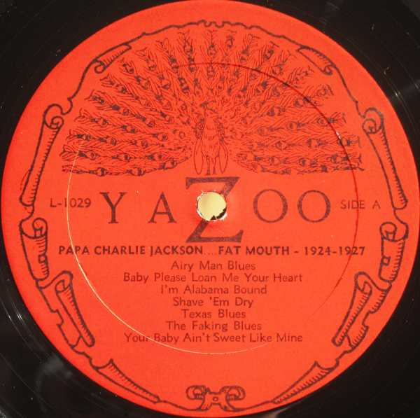 Papa Charlie Jackson : Fat Mouth 1924-1929 (LP, Comp, RP)