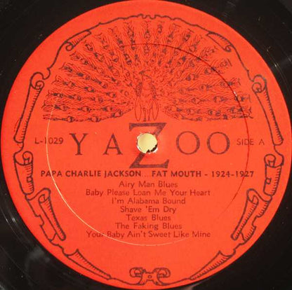 Papa Charlie Jackson : Fat Mouth 1924-1929 (LP, Comp, RP)