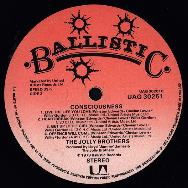 The Jolly Brothers : Consciousness (LP)