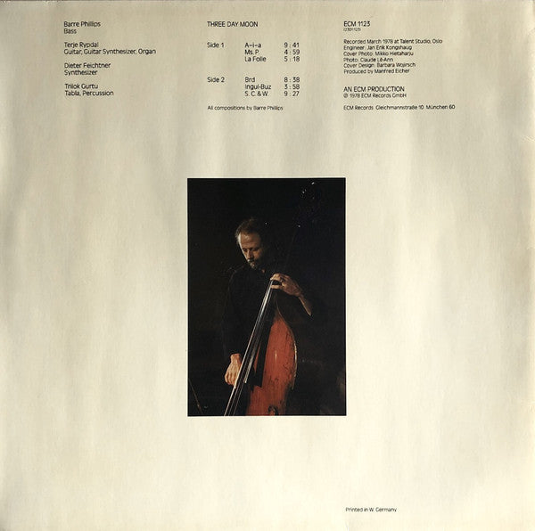 Barre Phillips : Three Day Moon (LP, Album)