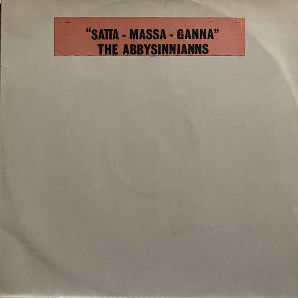 The Abyssinians : Satta Amasagana (LP, TP, W/Lbl)