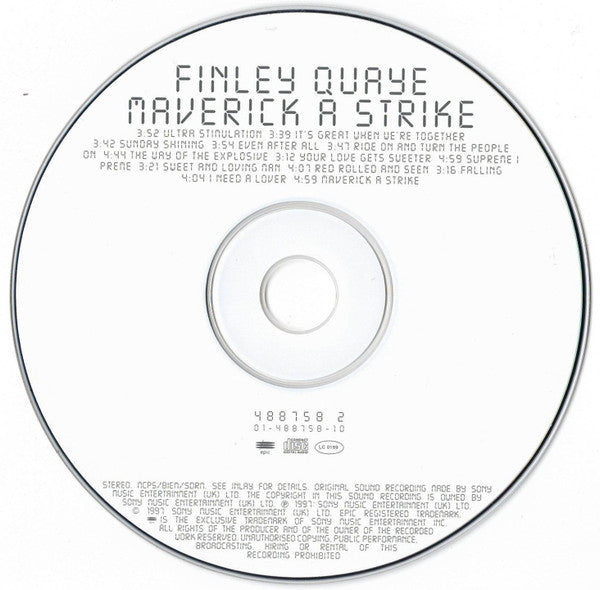 Finley Quaye : Maverick A Strike (CD, Album)