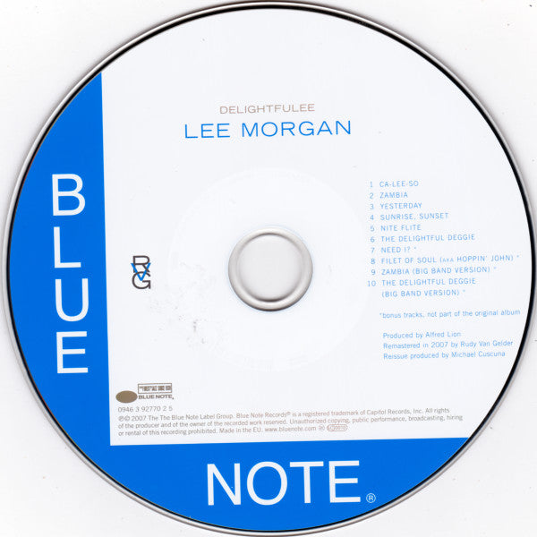 Lee Morgan : Delightfulee (CD, Album, RE, RM)