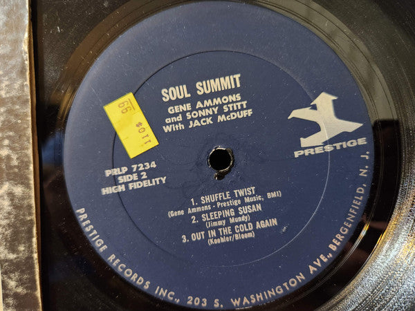 Gene Ammons & Sonny Stitt With Jack McDuff* : Soul Summit (LP, Album, Mono, RE, Blu)