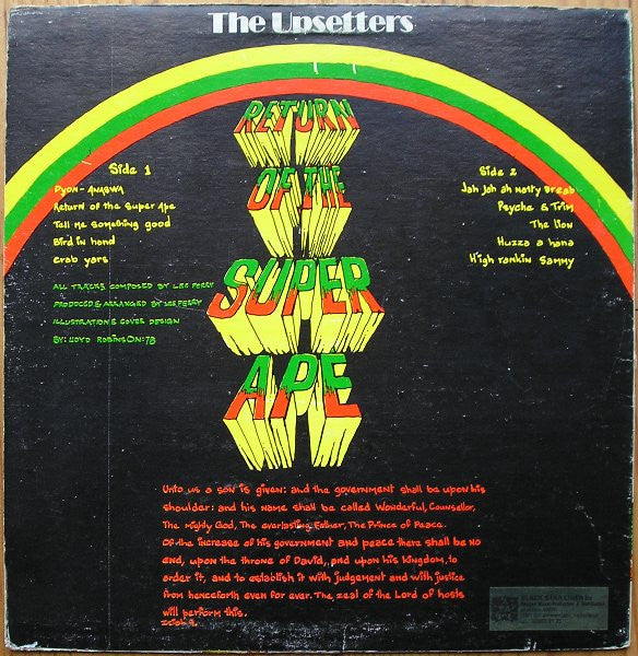 The Upsetters : Return Of The Super Ape (LP, Album)