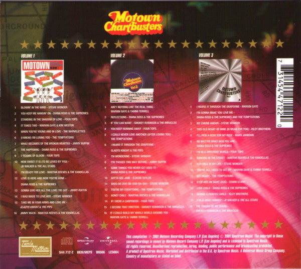 Various : Motown Chartbusters Volumes 1-3 (3xCD, Comp + Box)