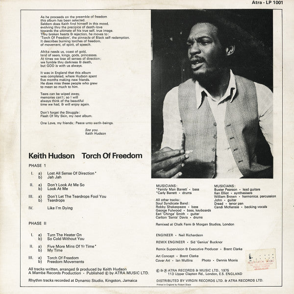 Keith Hudson : Torch Of Freedom (LP, Album)