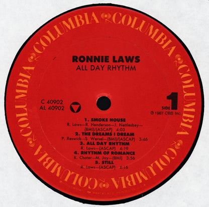 Ronnie Laws : All Day Rhythm (LP, Album, Car)