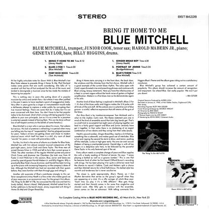 Blue Mitchell : Bring It Home To Me (LP, Album, RE, 180)