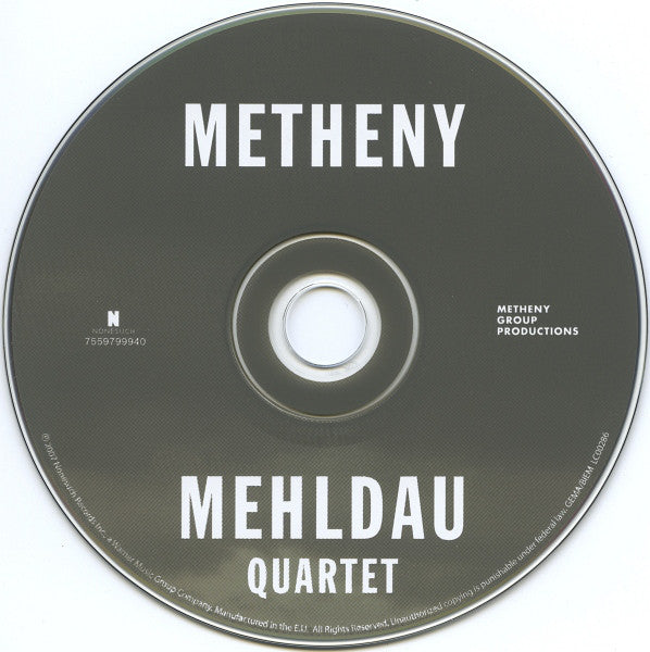 Pat Metheny & Brad Mehldau : Quartet (CD, Album)