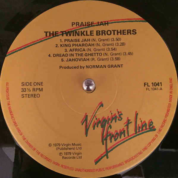 The Twinkle Brothers* : Praise Jah (LP, Album)