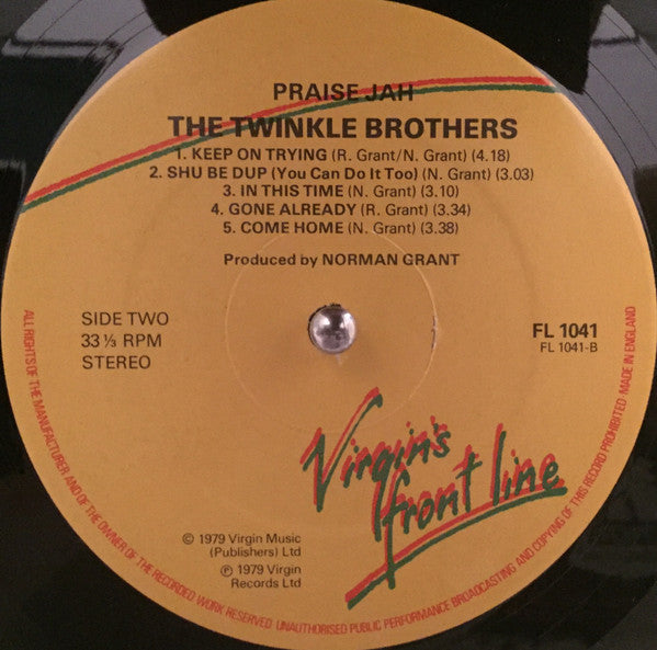 The Twinkle Brothers* : Praise Jah (LP, Album)