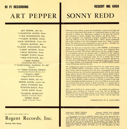 Art Pepper, Sonny Redd* : Two Altos (CD, Album, Mono, RE, RM)