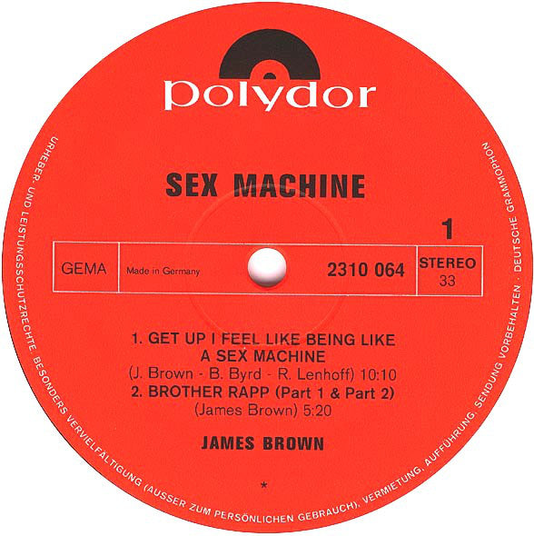 James Brown : Sex Machine (Recorded Live At Home In Augusta, Georgia With His Bad Self) (2xLP, Album, Gat)