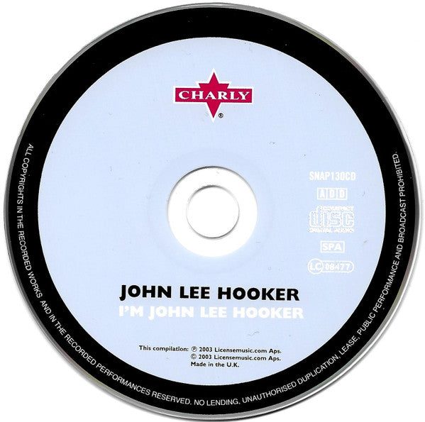 John Lee Hooker : I'm John Lee Hooker (CD, Album, RE, RM, Jew)