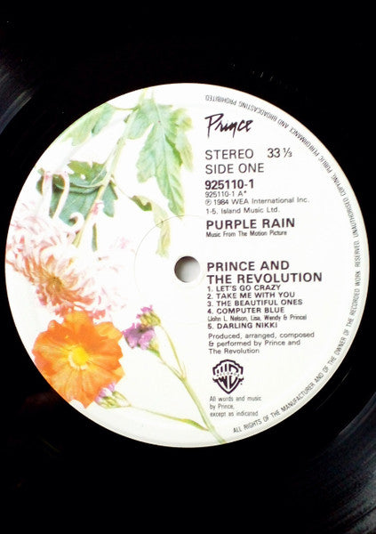 Prince And The Revolution : Purple Rain (LP, Album)