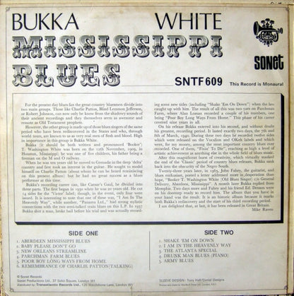 Bukka White : Mississippi Blues (LP, Album, Mono, RE)