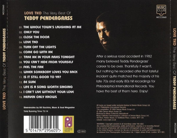 Teddy Pendergrass : Love TKO: The Best Of Teddy Pendergrass (CD, Comp)