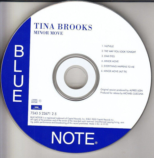 Tina Brooks : Minor Move (CD, Album, Ltd, RE, RM)