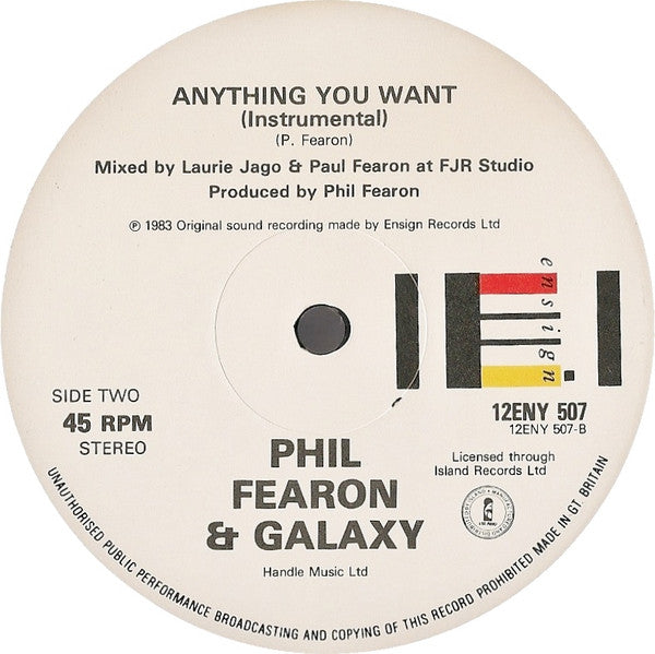 Phil Fearon & Galaxy : Fantasy Real (Parts 1 & 2) (12", Single)