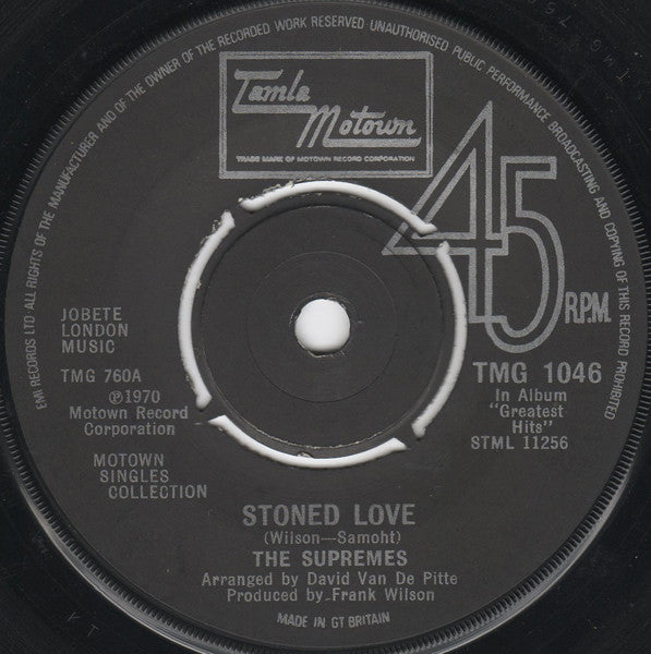 The Supremes : Stoned Love / Nathan Jones (7", Single)