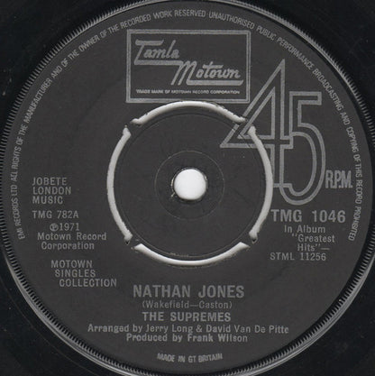 The Supremes : Stoned Love / Nathan Jones (7", Single)