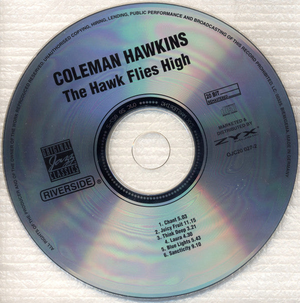 Coleman Hawkins : The Hawk Flies High (CD, Album, RE, RM, Dig)