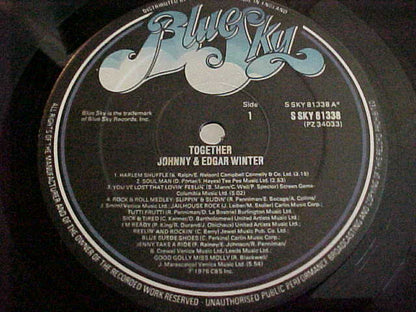 Johnny* & Edgar Winter : Together (LP, Album)