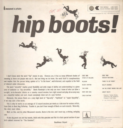 Boots Randolph : Hip Boots! (LP, Album)