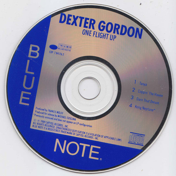 Dexter Gordon : One Flight Up (CD, Album, RE, Cap)