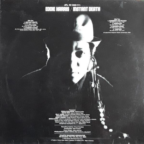 Eddie Harris : Instant Death (LP, Album)